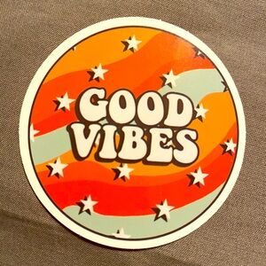 🌈20/$12🌈 Good Vibes Sticker
